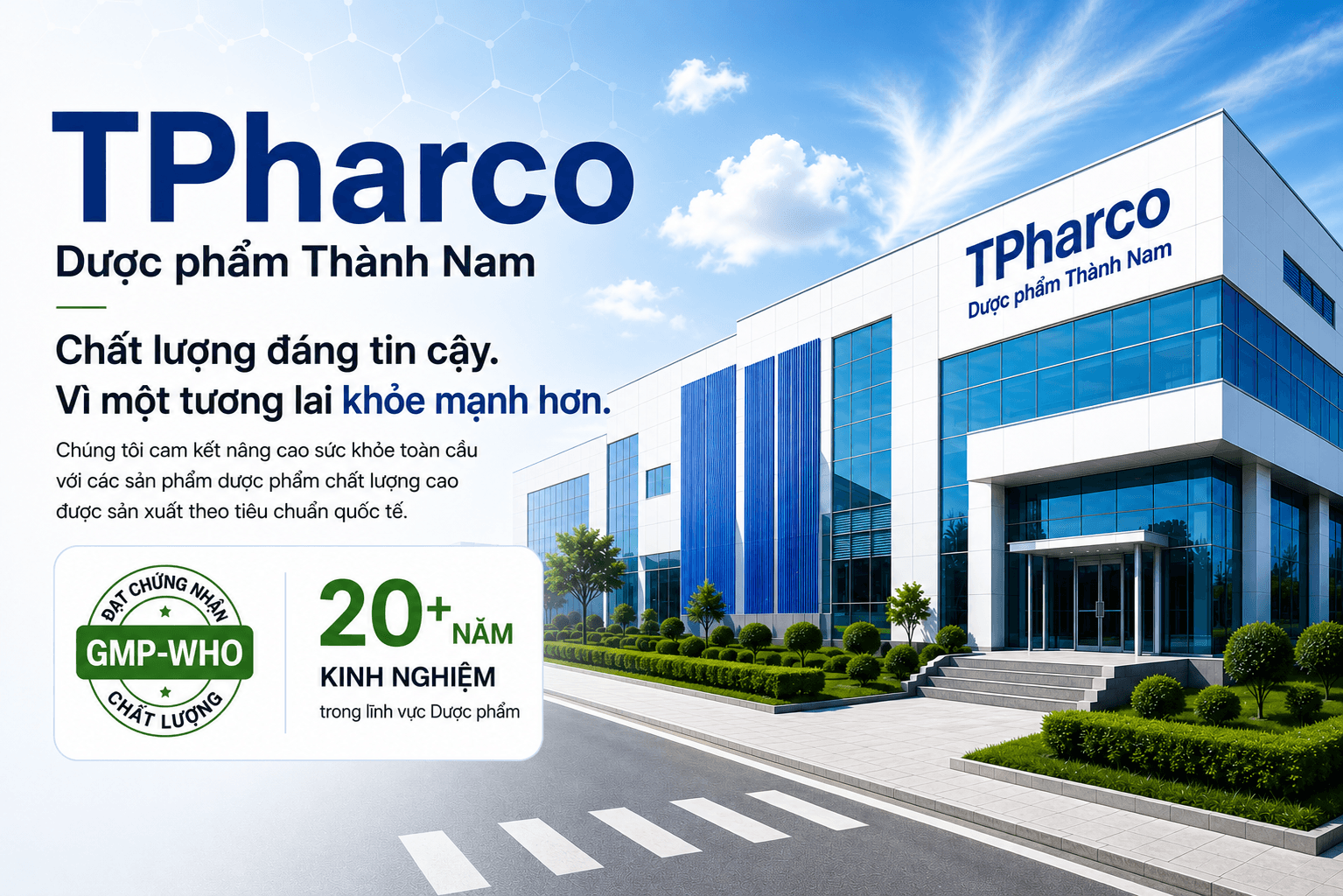 TPharco Thanh Nam Pharma GMP-WHO factory landing visual